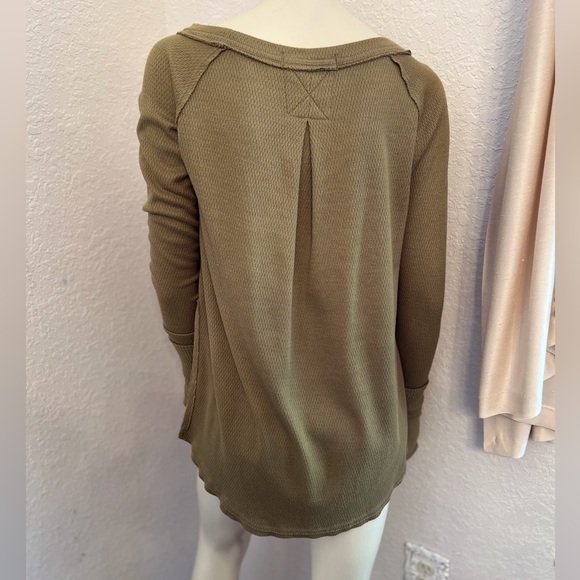 We the Free Snowy Thermal Shirt in Sunstone - Picture 5 of 13